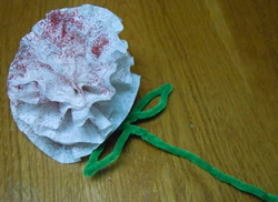 how to make flowers from coffee filters